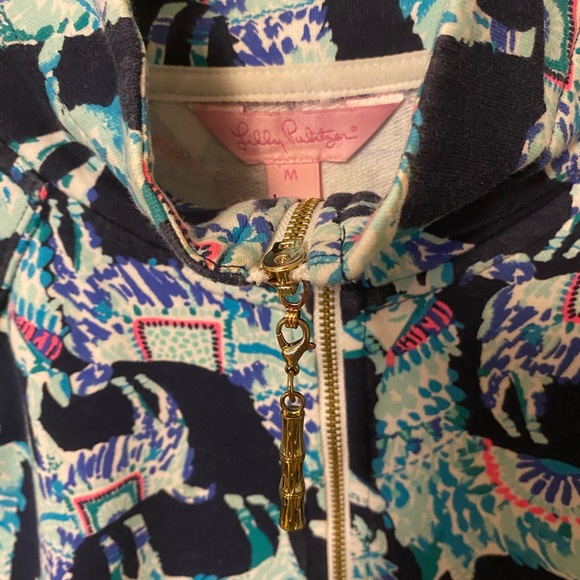 Lilly Pulitzer Alpaca My Bags 1/2 zip - Picture 2 of 7